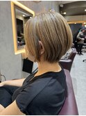【40代で楽しむ☆丸みも作れるショートスタイル】