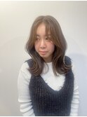 顔周りカット×透明感髪質改善カラー