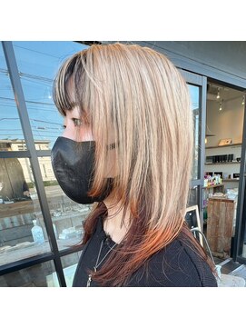 ミルシンク(1005mille cinq) ブロンドベージュ/デザインカラー/オレンジカラー