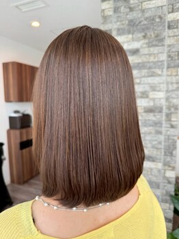 ココメルシー(coco merci)の写真/ボブやショートでも可愛いストレートが人気◎自然な仕上がりで湿気に負けないナチュラルストレートに♪