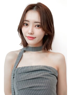 ドットハリス(.Hallis) 大人可愛いレイヤーボブ/2wayバング/アッシュベージュ