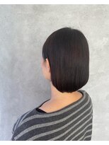 透明感カラー×ショートボブ