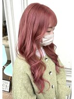 シャルティア(SHALLTIA) ハイトーン/ワンカラー/ピンク系カラー/ピンクベージュ/巻き髪