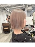 ミルクティーベージュ＊ボブ