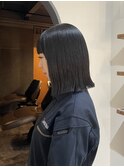 切りっぱなしボブ