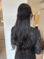 キッカ(kicca) 【kicca】ハーフアップ/巻き下ろし/結婚式ヘア/ヘアアレンジ