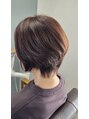 サニー あま店(Sunny) 頭の形が良く見えるお手入れが簡単ショートボブです。