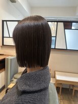 スリー(THREE) 着物ヘア/大人ガーリー/ダークアッシュ/似合わせカット/蟹江