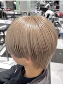 メンズナチュラルマッシュミルクティーベージュ