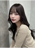 【今、流行りはコレ】ぱっつんbang×長めの顔まわり