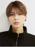 シースルーマッシュ韓国メンズヘアコンマバングフェザーパーマ