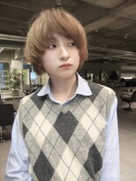 ダブ アオヤマ(DaB AOYAMA) 縮毛矯正履歴を1ブリーチミルクティーベージュヘーゼルベージュ