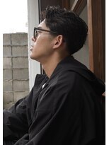 ソーレ(sole) mitsukiテーパーフェード大人センターパートメンズヘア