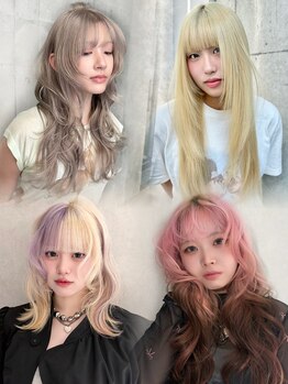 シン 原宿(Qin)の写真/色で遊ぶ、でも品は残す。自分らしさを引き出すデザインカラー[ダブルカラー/ブリーチなしダブルカラー]