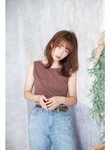 【shellbear 銀座】大人カジュアル外ハネミディアム