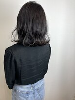 ヘア プロデュース キュオン(hair produce CUEON.) 切りっぱなしロブ×ラベンダーアッシュ