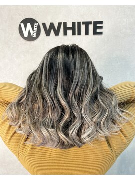 ホワイト(WHITE) [WHITE RYOTA]最強無敵強靭コントラストバレイヤージュ