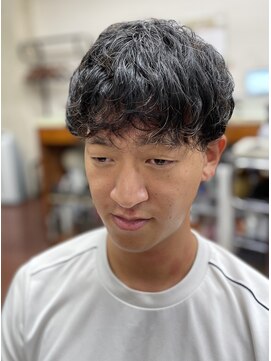 理容 鮎川 ソフトマッシュ/ナチュラルパーマ