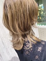 リアイス(Re:ICE)&nbsp;ミニウルフ/くすみブルー/流れるレイヤー/インナーハイライト