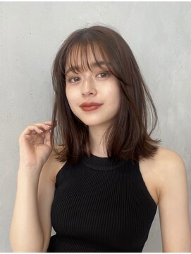 ノイ(noi) 【noi】橋谷　切りっぱなしロブ　ミディアム　鎖骨ミディアム