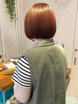 グリーン 渋谷(green)&nbsp;【MIO】オレンジブラウン×まるっとボブ