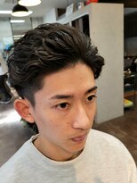 メンズ レオ 南森町店(men's LEO) 7:3×ビジネスカジュアル×リバーススパイラルパーマ