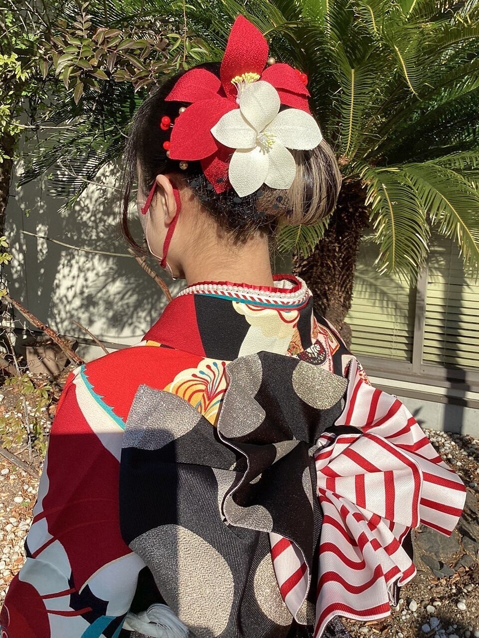 成人式 振袖着付け ヘアセット パール×レトロ：L176837352