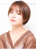 大人可愛い小顔美髪ツヤ髪大人ショートボブレイヤーカットA6
