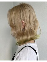 シンティアバイアルティナ 渋谷店(Cyntia by artina)&nbsp;毛先カラー_エンドカラー_バイカラー_ミルクティーベージュ3