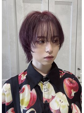 ディーン 名駅店(DEAN) ショートウルフ 中性ウルフ ワインレッド ボルドーカラー 名古屋