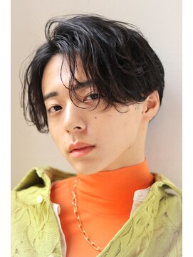 オーシャントーキョー サニー 原宿(OCEAN TOKYO Sunny) 韓国センターパートニュアンスパーマツーブロックカルマパーマ