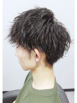 夜髪 直毛男子の大変身