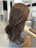 ブリーチなしオリーブベージュカラー