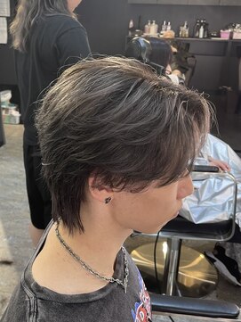 ブレンド 渋谷(BLend) マチルダボブ前髪ハイライトグレージュ