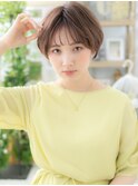 フレンチカジュアル小顔束感マッシュショートh3川口20代30代40代