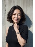 大人可愛い小顔前下がりボブ×ナチュラルボブ×ミニボブ