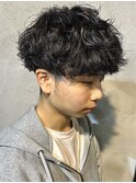 シャドウパーマメンズパーマメンズマッシュ韓国風パーマ群馬高崎