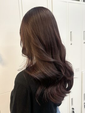 アリュウル 表参道(ALLURE) 上品なピンクブラウン×韓国ウェーブヘア