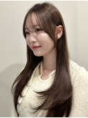 韓国風/レイヤー/小顔/前髪カット/髪質改善/グレージュ/透明感