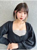 成人式はダブルカラー、インナーカラー♪
