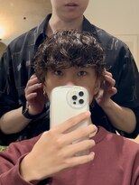 ブルニール 心斎橋(BLEUNIR)&nbsp;波巻きスパイラルパーマビジネスパイラルパーマメンズマッシュ