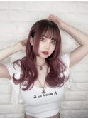 ピンクパープル×ダイヤモンドプルエクステ100本☆