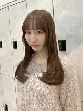 シア 春日部店(SHEER) 【ブリーチなしダブルカラー】キャラメルベージュ