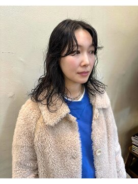 コラン 中目黒(collan) ゆるふわミディアムニュアンスパーマ