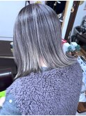 【年齢不詳スタイル】脱白髪染めバレイヤージュ×ブリーチ2回