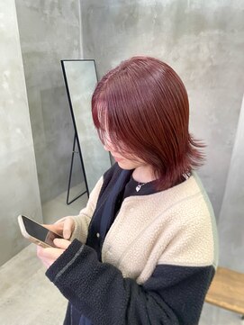 テトヘアー(teto hair) 暖色カラー ピンクカラー レッドカラー ブリーチなしカラー