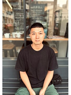 クフィア メンズヘアー カンポ 難波店(CUFFIA MEN'S HAIR CAMPO) 韓国マッシュアップバング短髪ツーブロックマッシュ