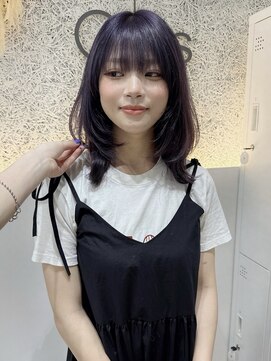オプス 大名店(Ops) ☆1ブリーチで叶う ツヤ感レイヤーバイオレット