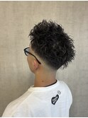 波巻きツイストスパイラル　ツイストピンパーマ　マガジンパーマ