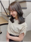 レイヤーカット オリーブベージュ カラー 韓国 髪質改善 仙台